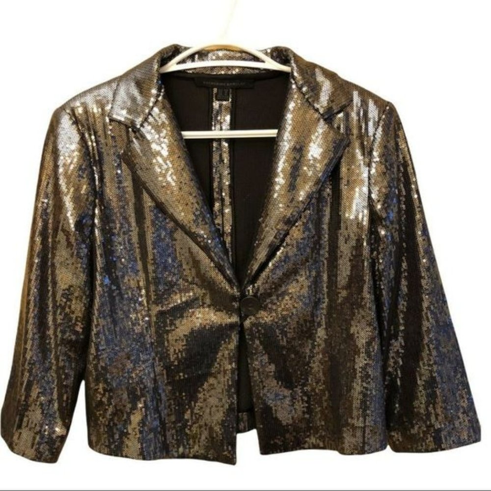 katherine Barclays Metallic Dress Jacket